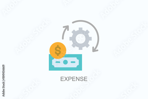 Expense Icon Or Logo Isolated Vector Illustration