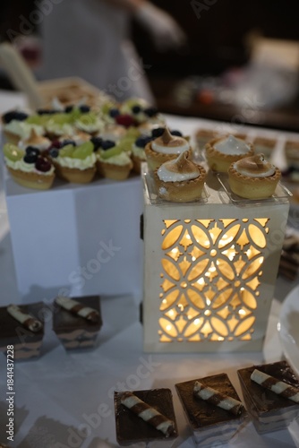 chocolate cake on a table