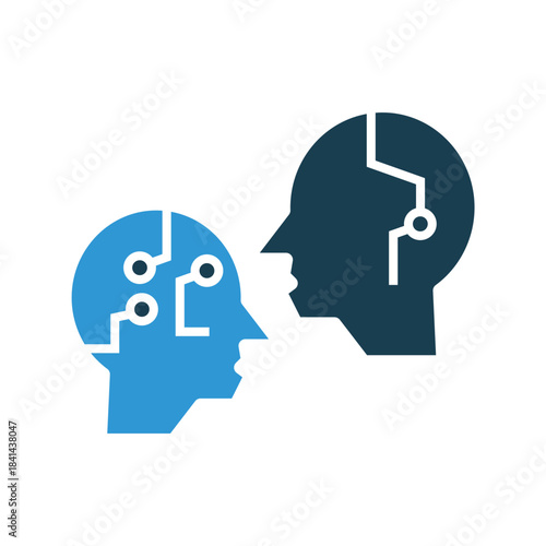 turing test icon icons outline and Flat Style,transparent background