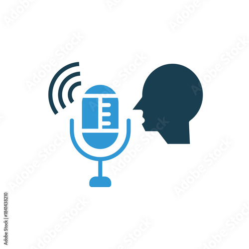 speech recognition icon icons outline and Flat Style,transparent background