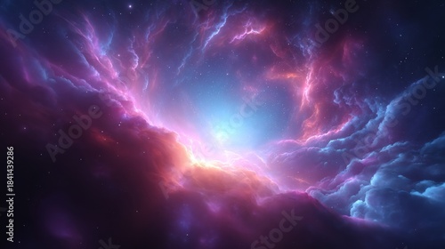 An awe-inspiring view of nebula