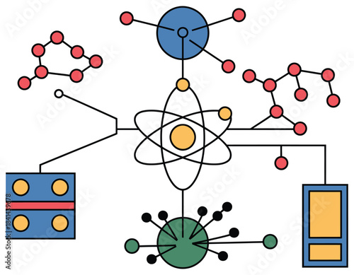 Simplified quantum computing process flow diagram illustrating basic steps of quantum computation