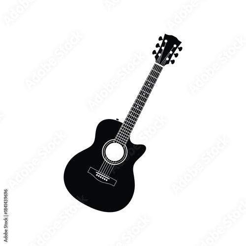 Black and white music icons and equipment illustrations