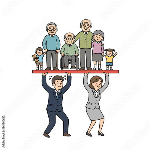 Sandwich generation supporting family vector