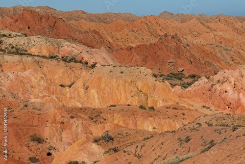 View of Fairytale Canyon. Kyrgyzstan. Asia.