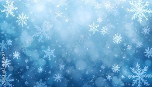 Christmas background with snowflakes