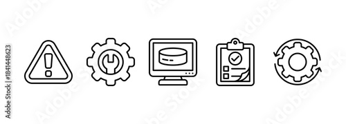 Disaster recovery banner web icon vector illustration concept for technology infrastructure with an icon of the incident, procedures, database, server, computer, plan, and recovery data system