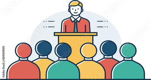 Community Leader Addressing a Gathering