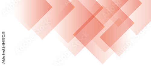 abstract orange white background with geometric rectangle layers. modern technology background design. squares in bright light with shadow effect. business template design.