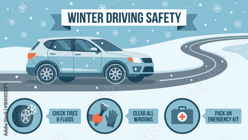 Winter Driving Safety Guide with Car and Essential Preparation Tips
