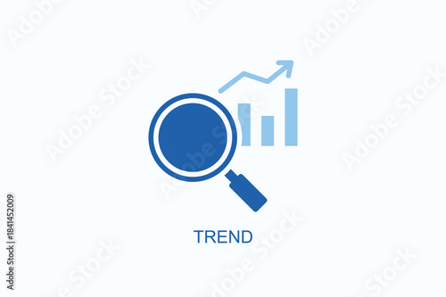 Trend Icon Or Logo Isolated Vector Illustration