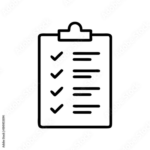 Volunteer clipboard with checklist icon transparent background