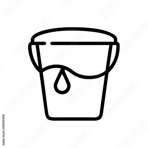 Volunteer water bucket icon transparent background