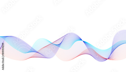 frequency or energy wave, Ethereal and delicate ribbon art,