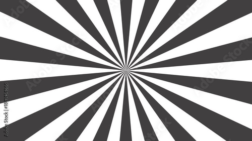 Black and white sunburst pattern background