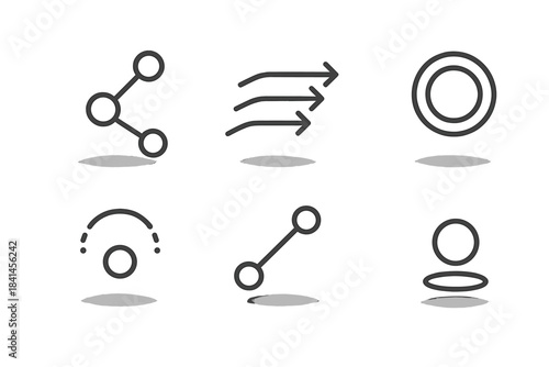 Set of icons for a computer program