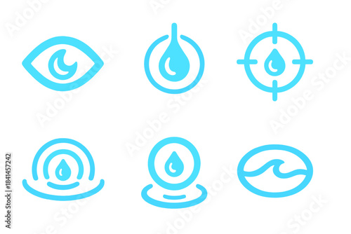 The blue icons are all related to water