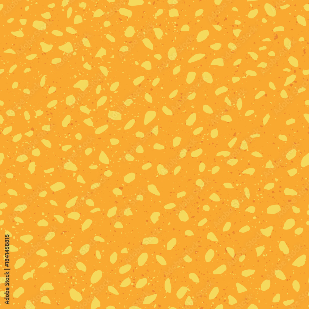 Fototapeta premium Yellow Leaves. Abstract autumn foliage on warm orange background