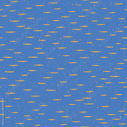 Sea pattern. Abstract orange waves on deep blue water surface