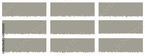 Border shape for website design. Vector banner header and separator. Abstract curve top headline. grunge frame isolated on white background. Modern vector illustration.  