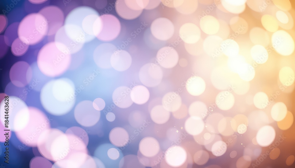 Fototapeta premium Softly glowing bokeh lights for celebrations and elegant event backgrounds or presentations