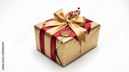 Elegant Wrapped Gift Box for Lunar New Year Celebration