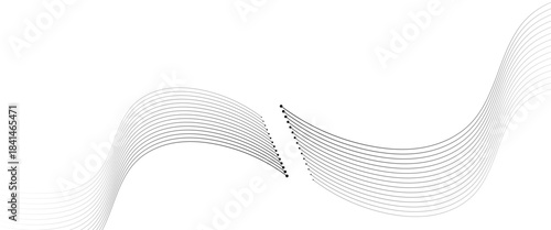 Line digital abstract lines and the words wave png vector..