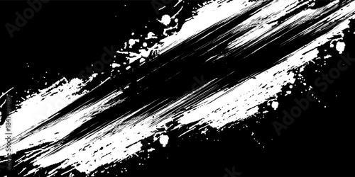 Vector grunge brush strokes texture rough black scratches for wallpaper, paint splatter template, dirt banner, watercolor design.