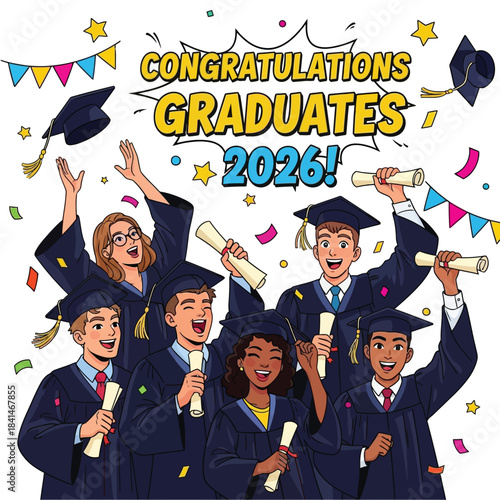 Congratulations to the Class of 2026 celebrating their academic achievement	