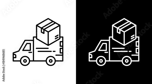 Delivery Truck Icon For Design Elements