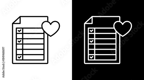 Wishlist Icon For Design Elements