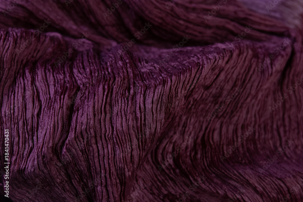 Fototapeta premium Background Concept, Deep Plum Textured Fabric