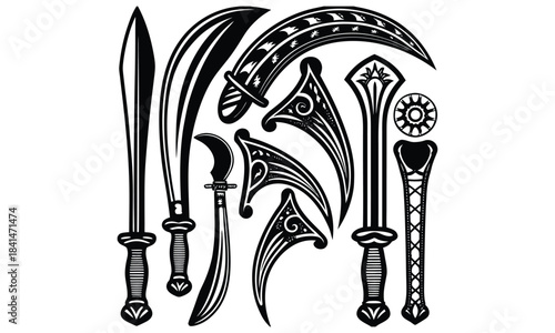 kujang vector design bundle