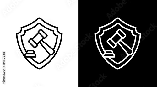 Enforcement Action Icon For Design Elements