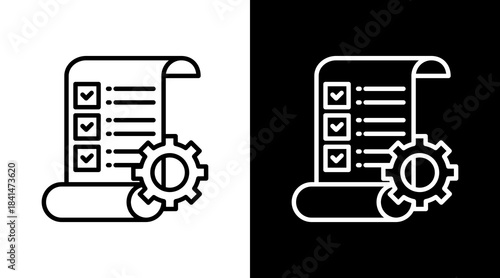 Standard Operating Procedures Icon For Design Elements