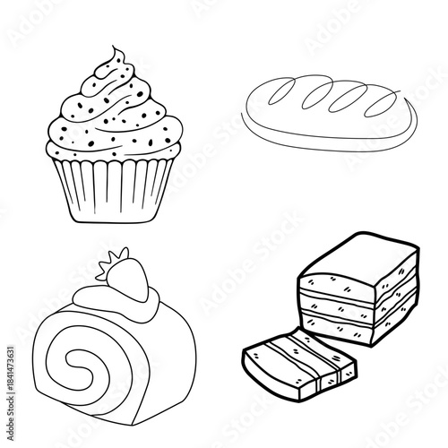 set of cakes
