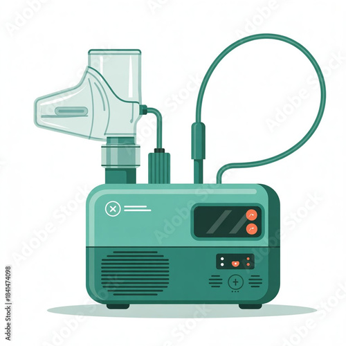 Medical Nebulizer Vector Illustration
