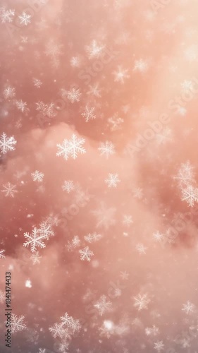 pink winter background
