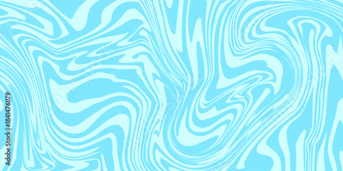 Blue marble acrylic swirl seamless pattern, water texture, watercolor marble background. 1970s trippy seamless pattern.Print