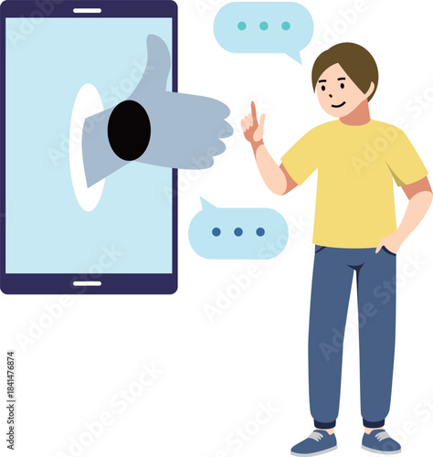 AI Robot Giving OK Sign / Robot de IA Dando Señal de OK / Robô de IA Dando Sinal de OK