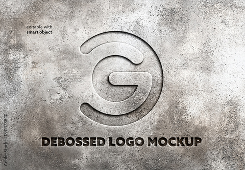 Debossed Logo Mockup