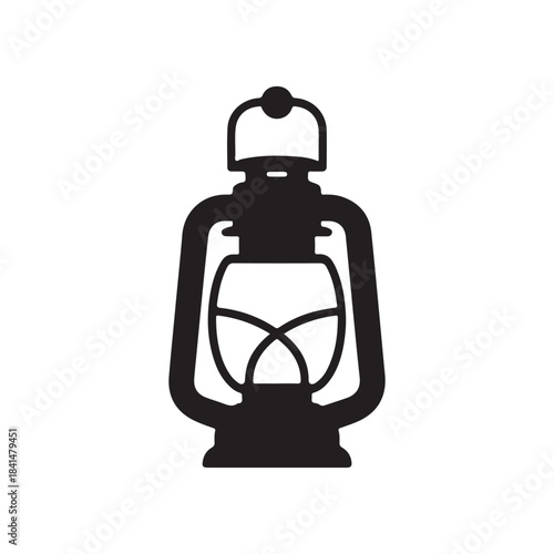 vintage oil lamp .vector eps 10