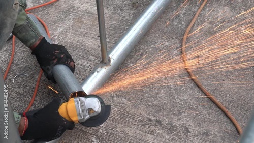 Hot Sparks: Steel Welding in Action