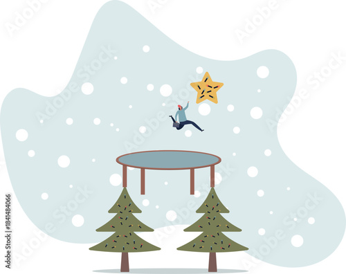 Reach success, improvement or career development, business tools advantage to reach goal or target, growth and achievement concept.life and employment of people.