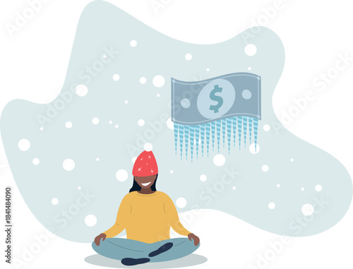 Financial guru or expert, behavioral finance mindfulness for wealth management, money and investment advisor concept.life and employment of people.
