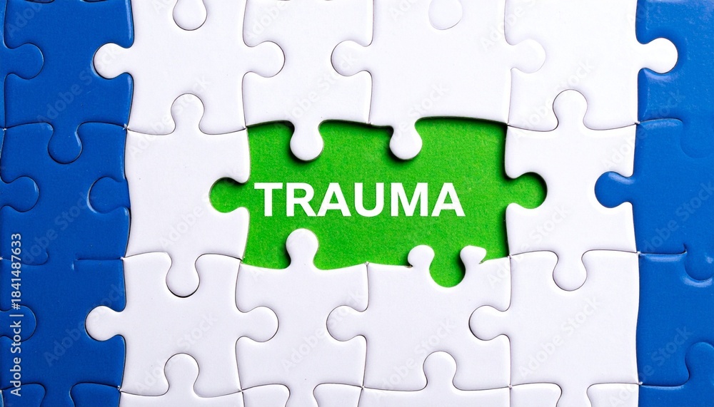 Fototapeta premium Understanding and Healing Trauma: The Complex Puzzle of Mental Health, Recovery Strategy, and Psychological Therapy Solutions