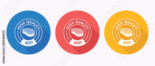 Colorful High Quality Beef Labels for Branding and Marketing