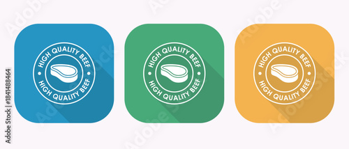 Colorful High Quality Beef Labels for Branding and Marketing
