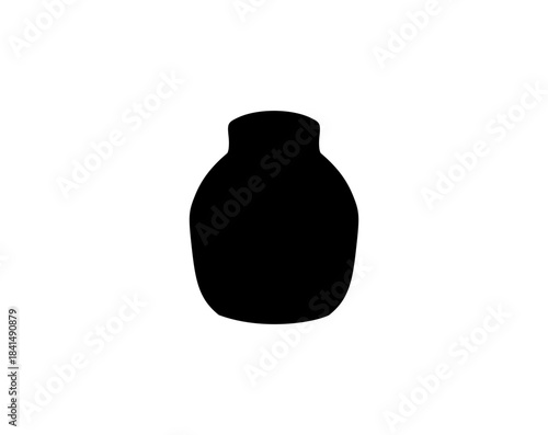 black glass bottle