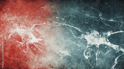 Abstract Red and Blue Marbled Texture Background Artistic Design